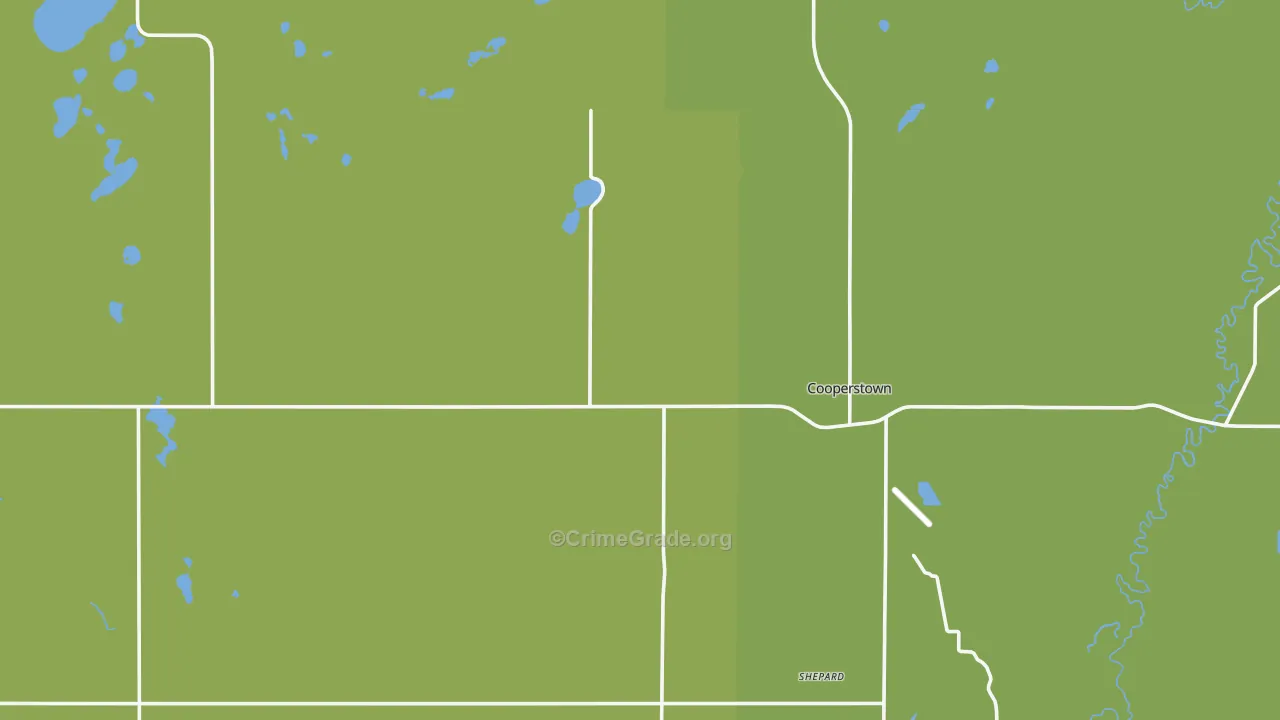 Griggs County, ND Map of Burglary Rates
