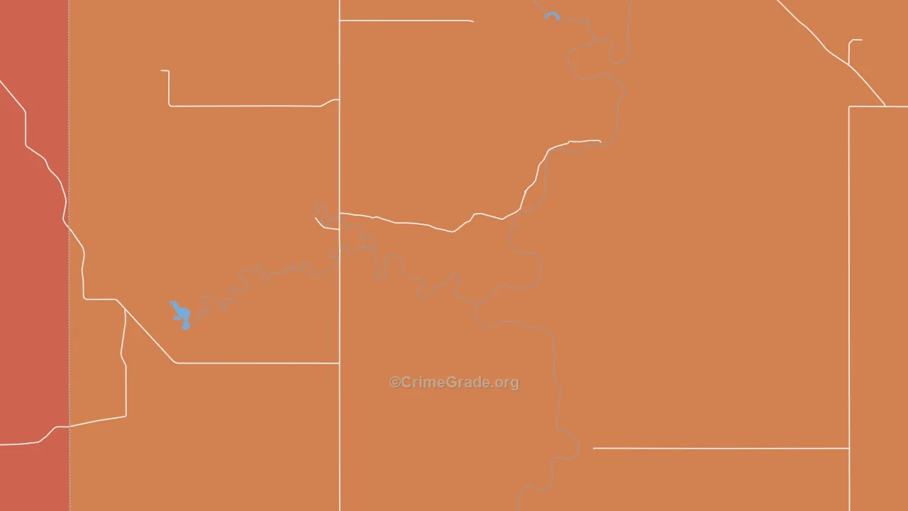 Gustave, SD Map of Burglary Rates