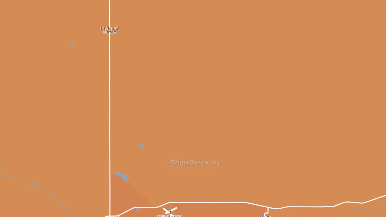 Haakon County, SD Map of Burglary Rates