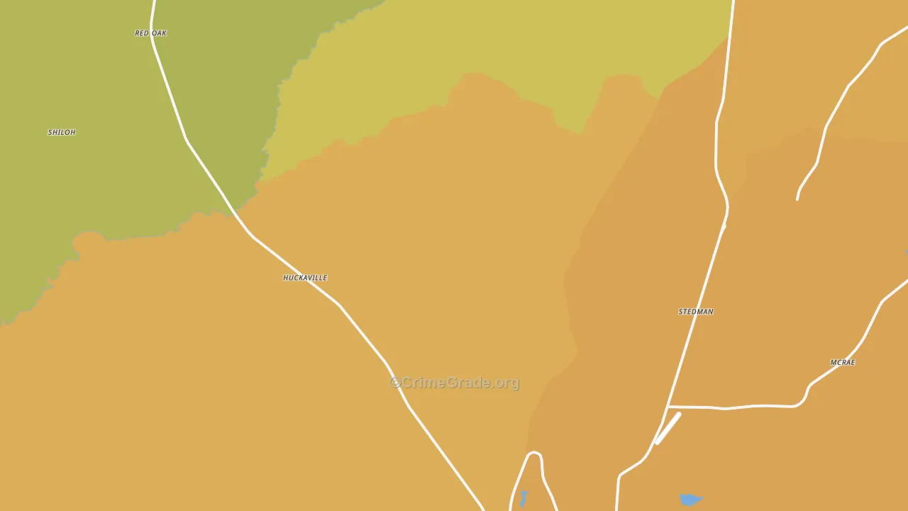 Hacoda, AL Map of Burglary Rates