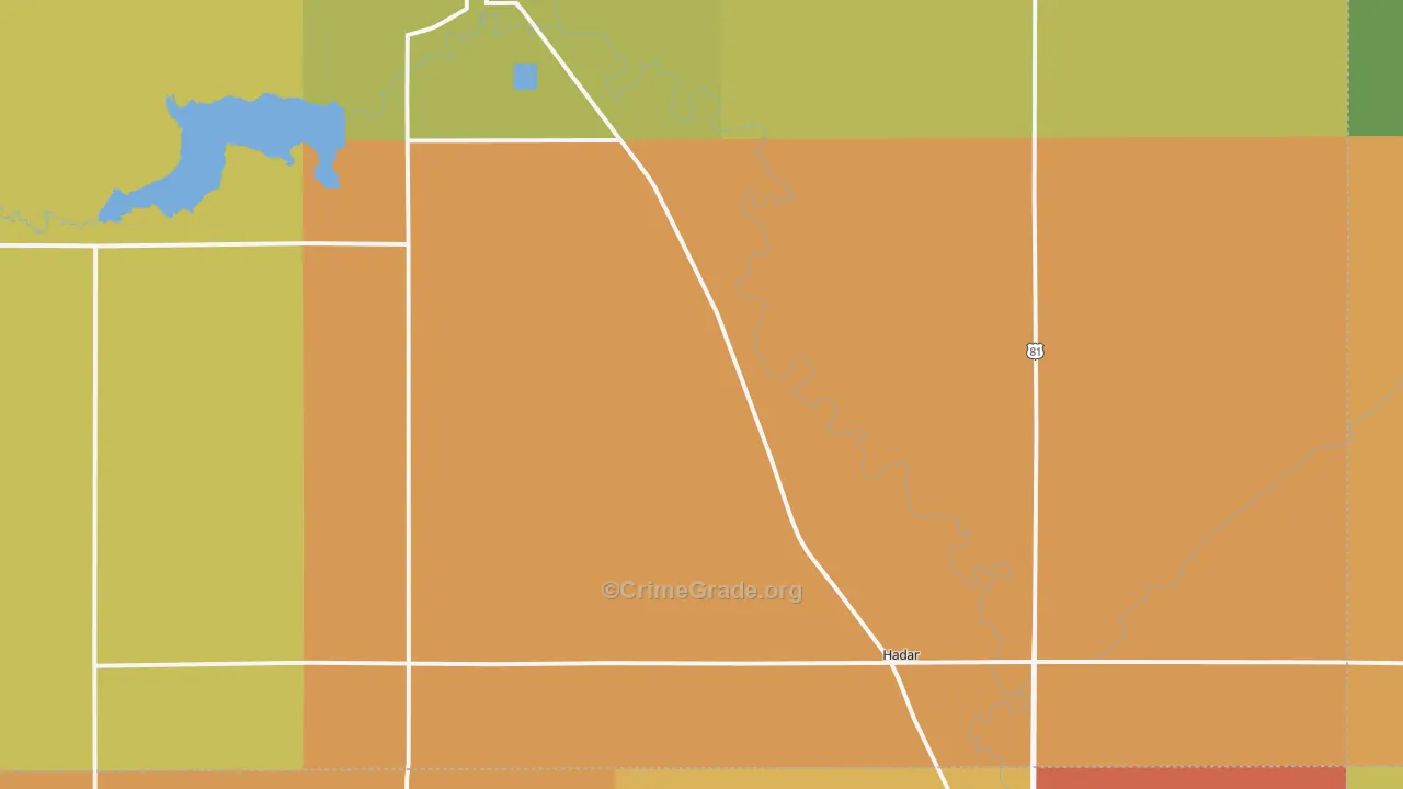 Hadar, NE Map of Burglary Rates