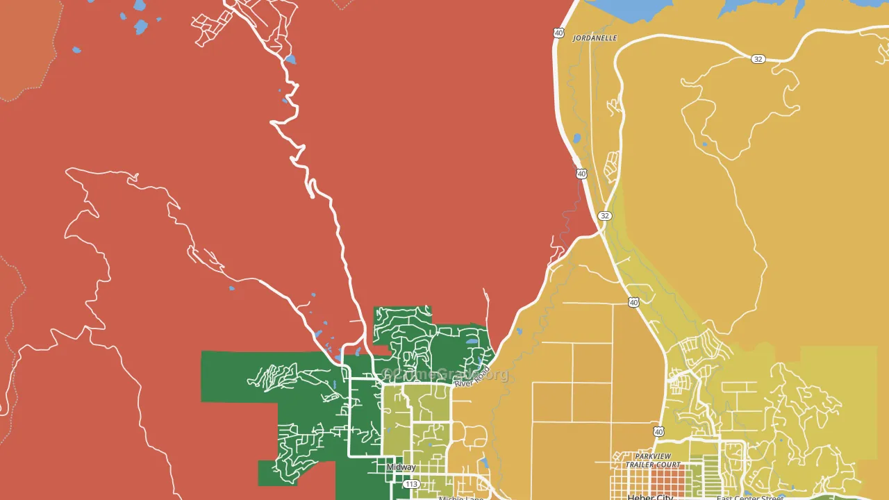 Hailstone, UT Map of Burglary Rates