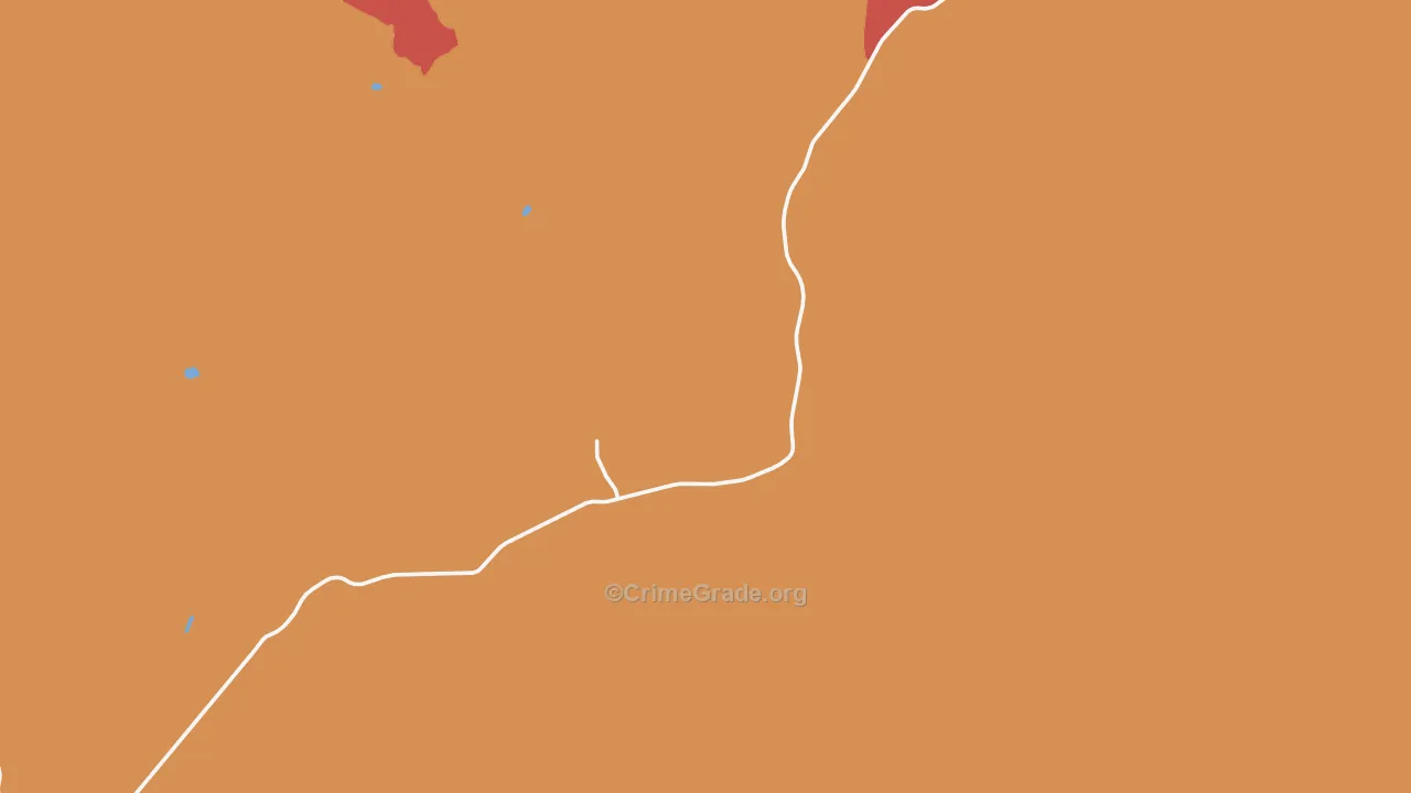 Happy Jack, AZ Map of Burglary Rates