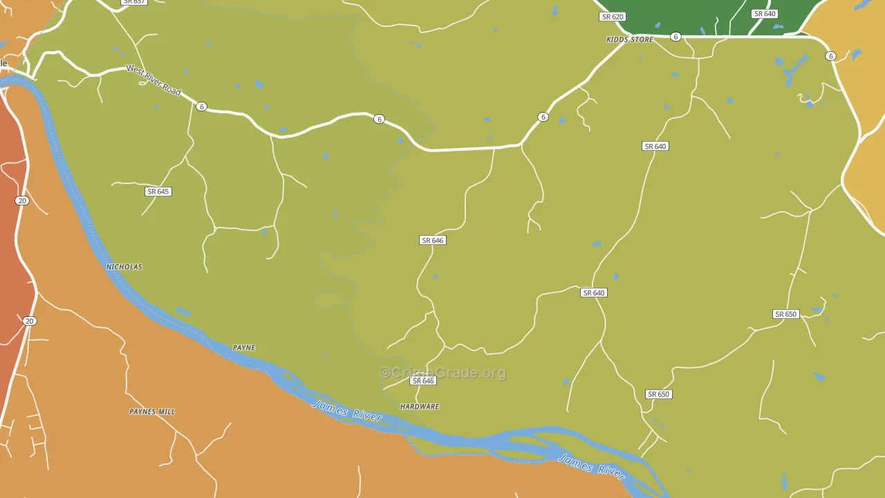 Hardware, VA Map of Burglary Rates