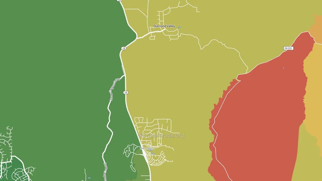 Harrisburg Junction, UT Map of Burglary Rates