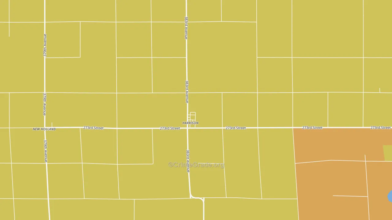 Harrison, SD Map of Burglary Rates