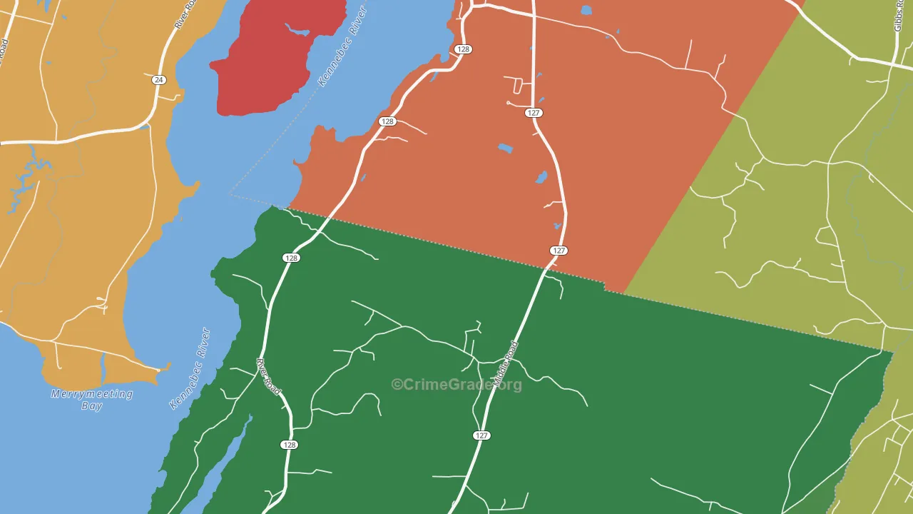 Hatchs Corner, ME Map of Burglary Rates