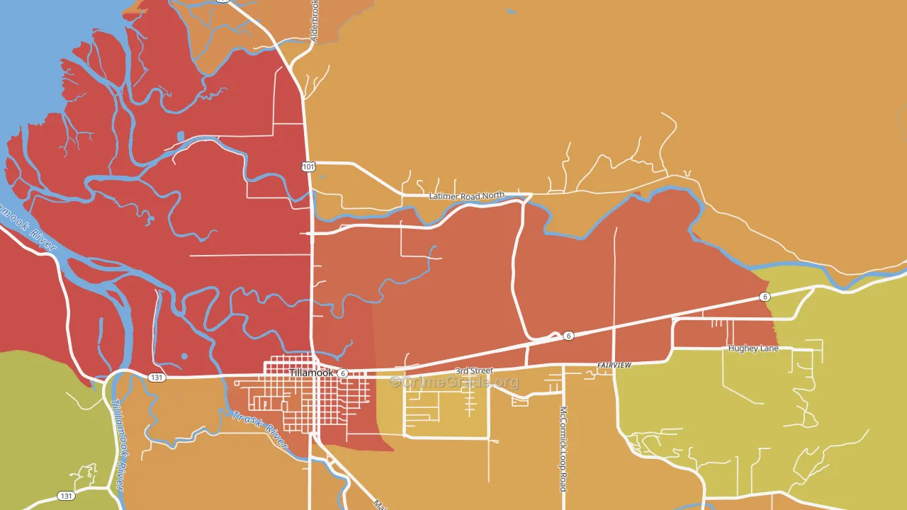 Hathaway Mead, OR Map of Burglary Rates