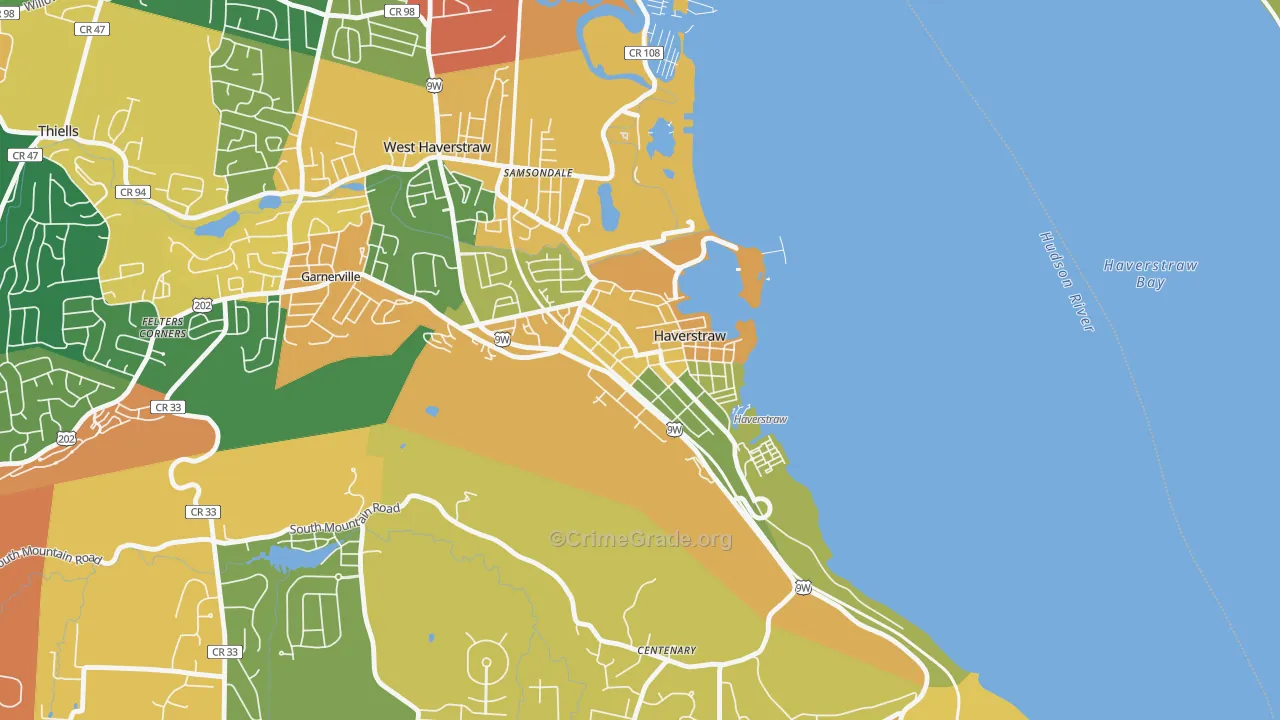 Haverstraw, NY Map of Burglary Rates