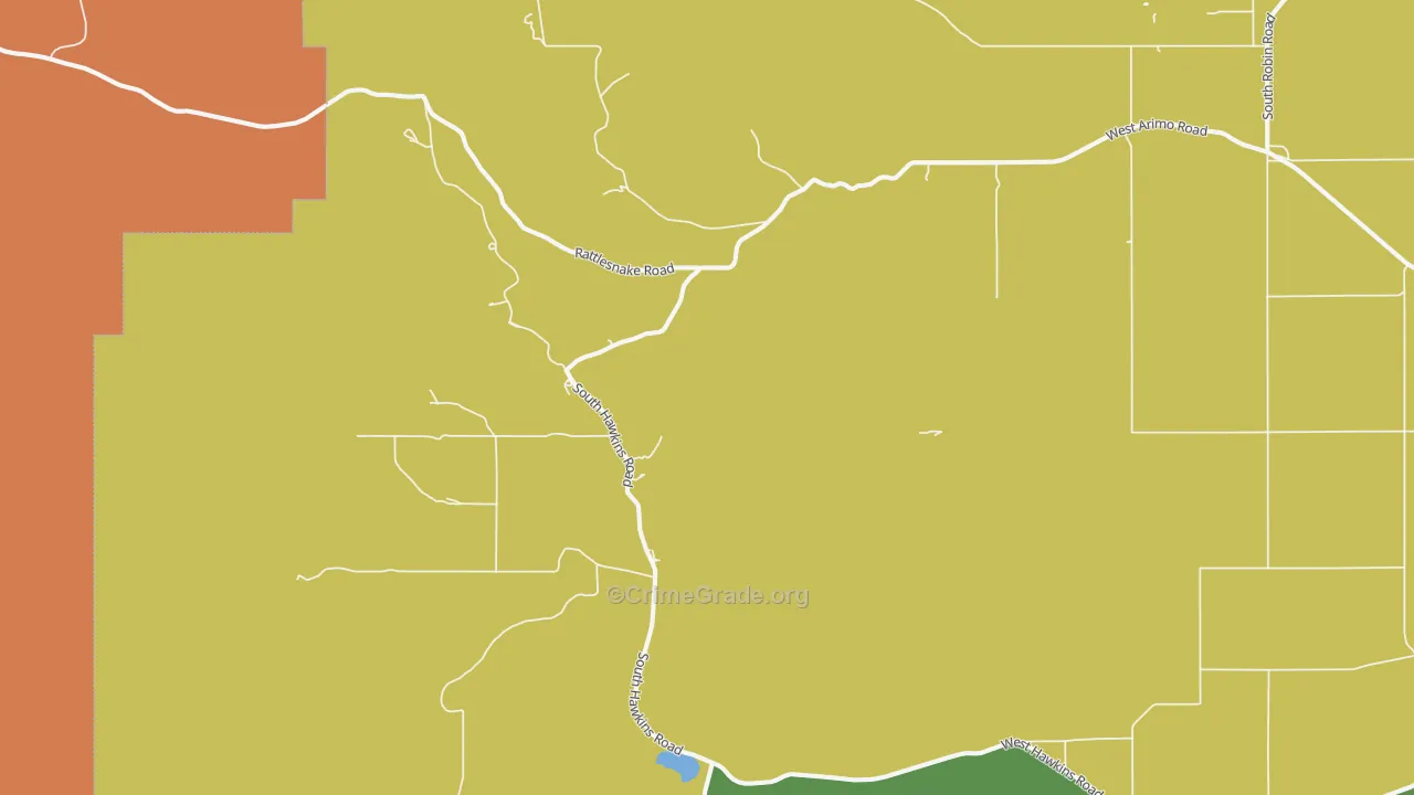 Hawkins, ID Map of Burglary Rates