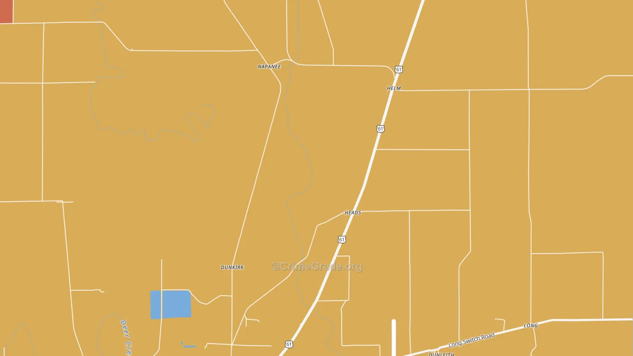 Heads, MS Map of Burglary Rates