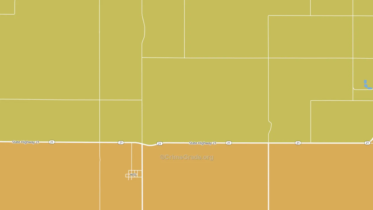 Heil, ND Map of Burglary Rates