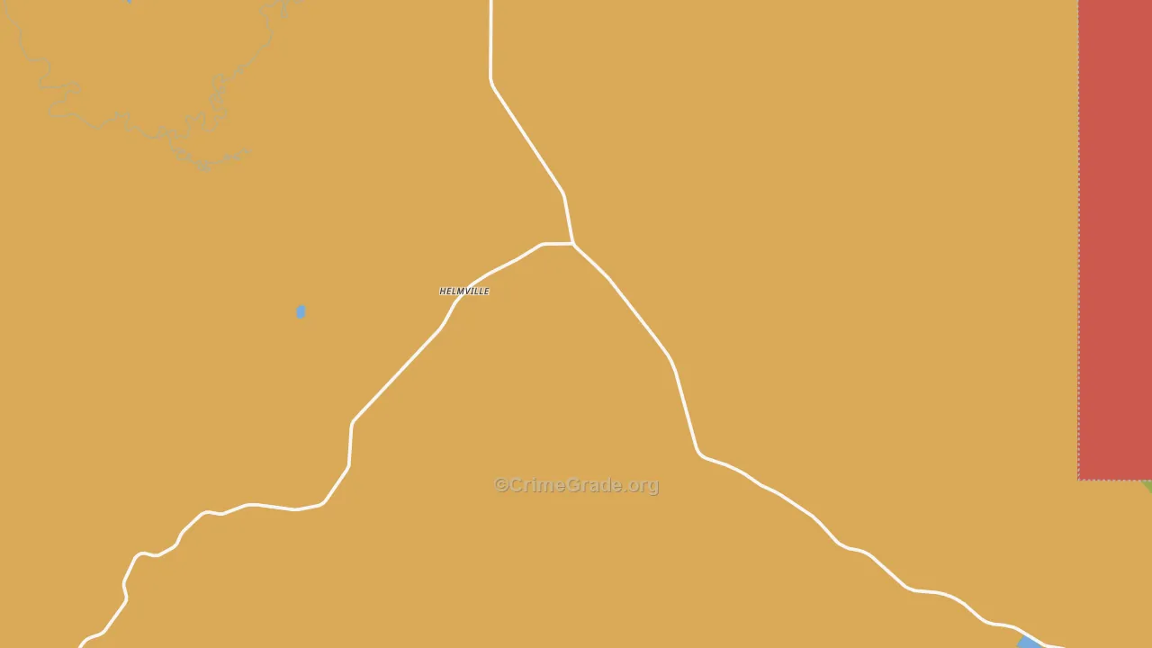 Helmville, MT Map of Burglary Rates