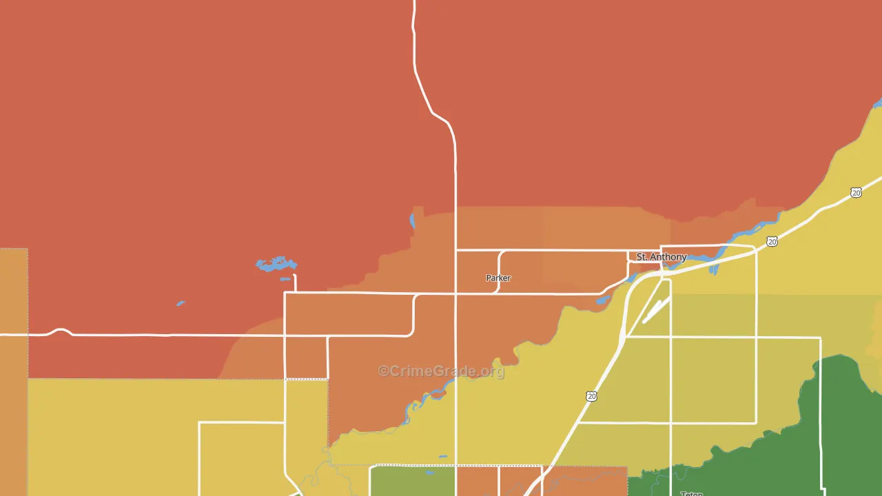 Heman, ID Map of Burglary Rates