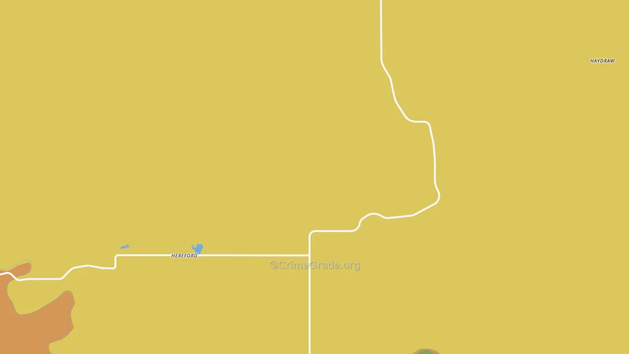 Hereford, SD Map of Burglary Rates