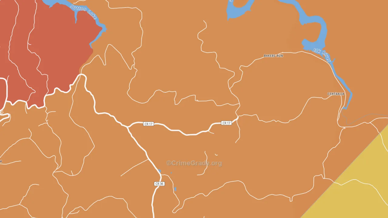 Herold, WV Map of Burglary Rates