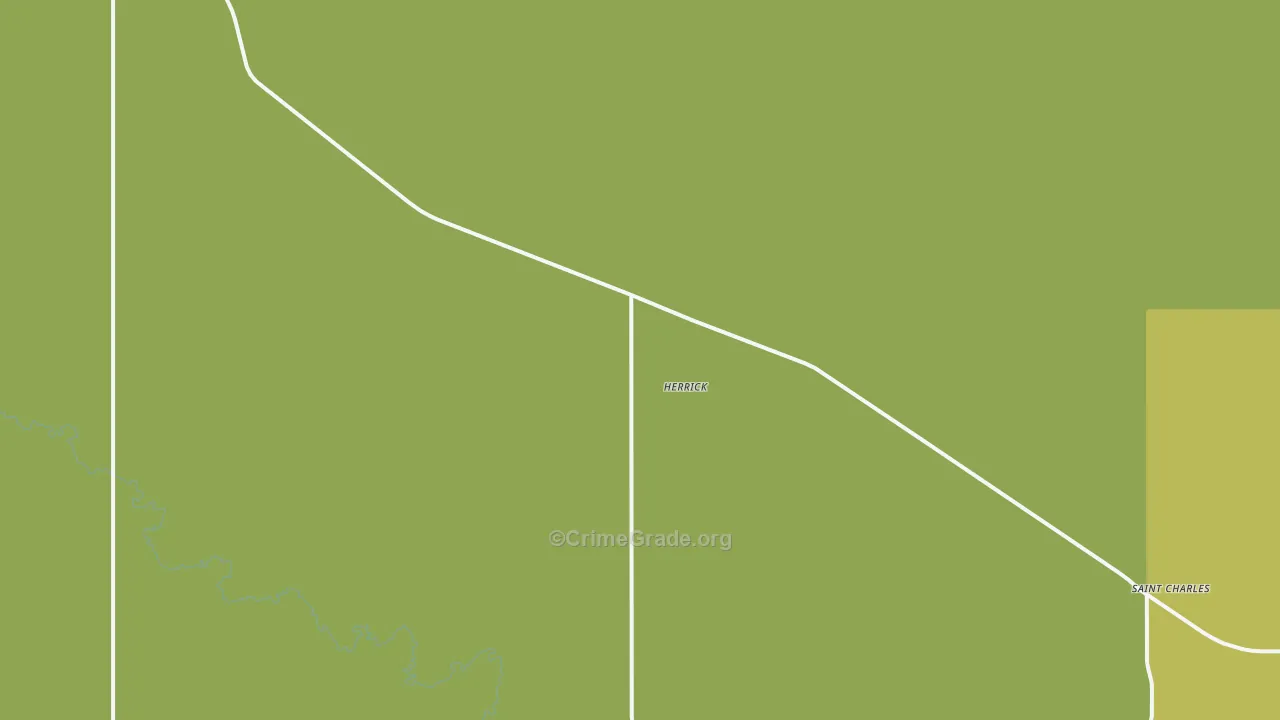 Herrick, SD Map of Burglary Rates