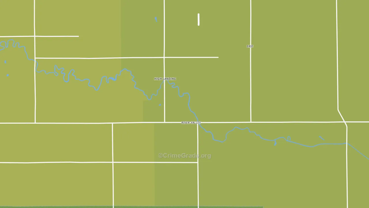 High Landing, MN Map of Burglary Rates