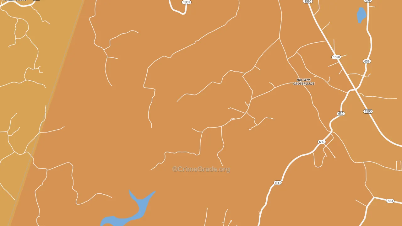 Highway, KY Map of Burglary Rates