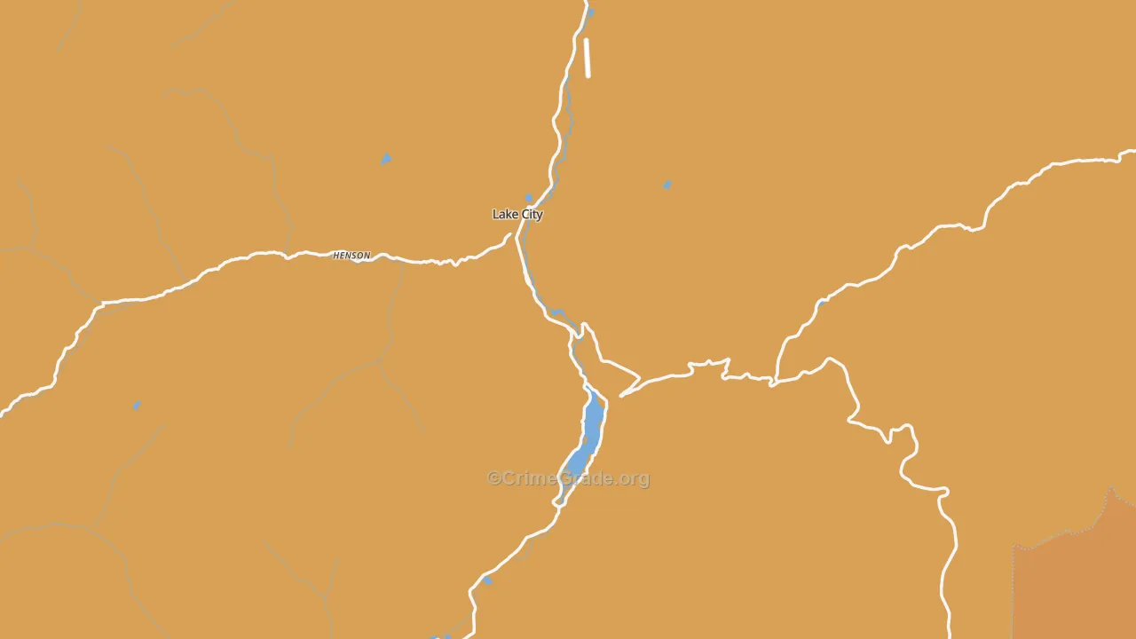 Hinsdale County, CO Map of Burglary Rates