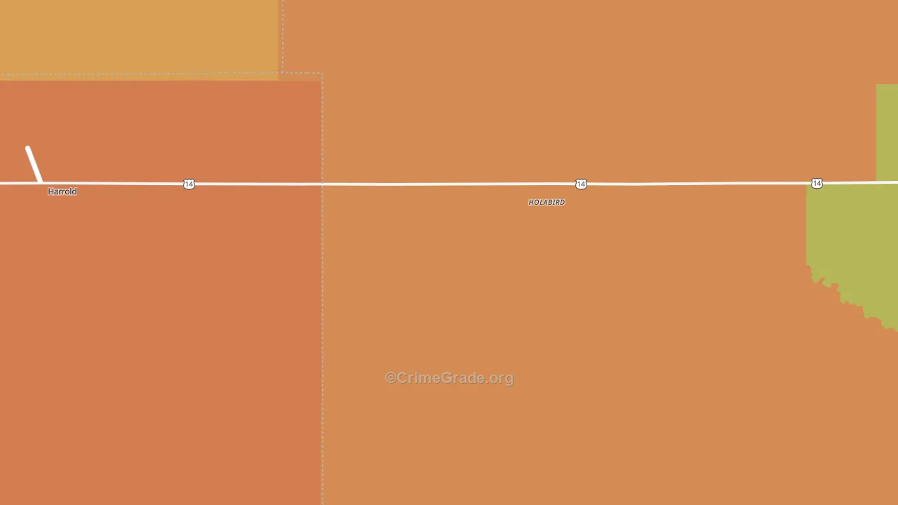 Holabird, SD Map of Burglary Rates