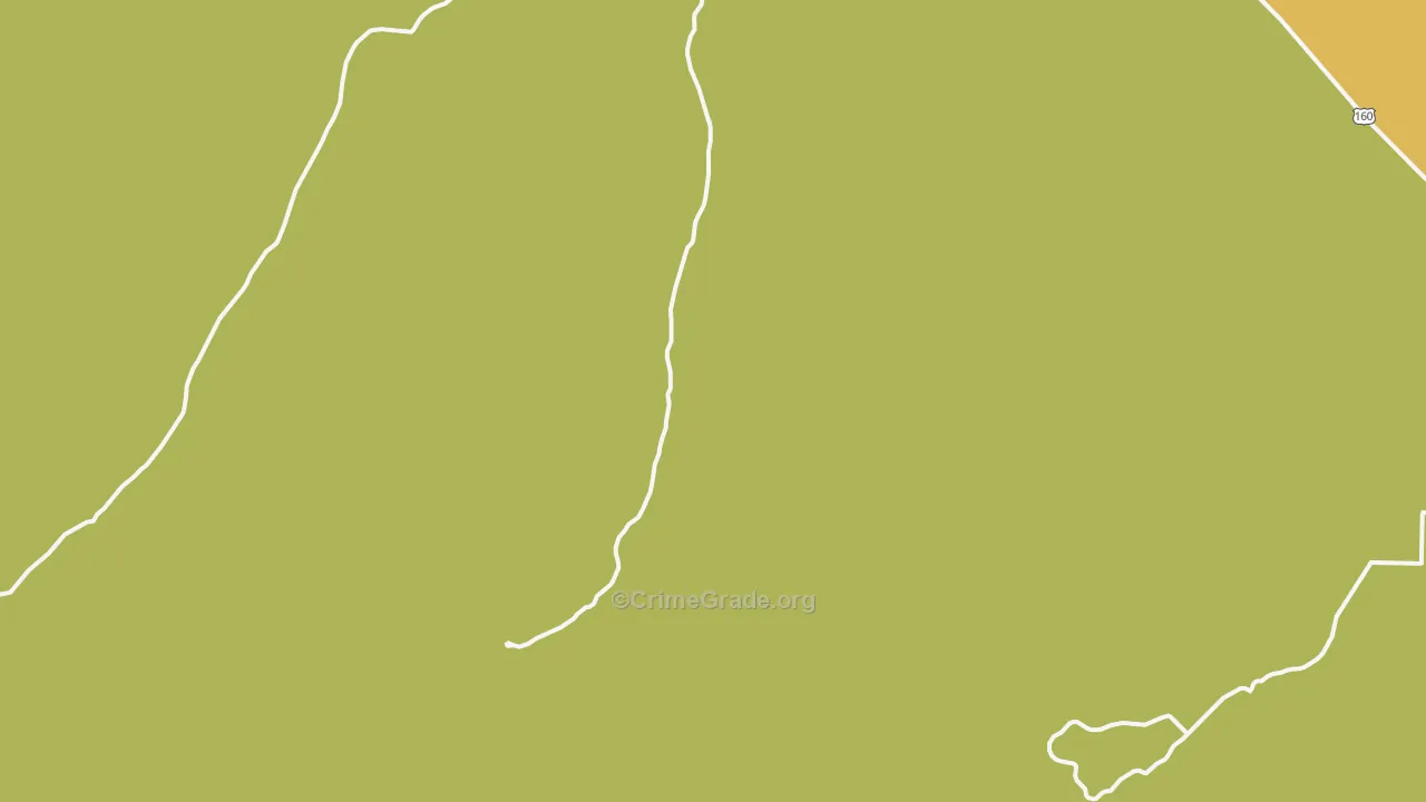 Homelake, CO Map of Burglary Rates