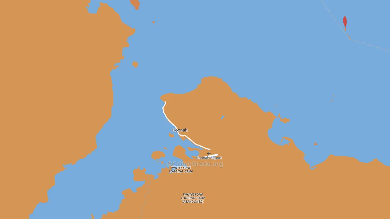 Hoonah-Angoon Census Area, AK Map of Burglary Rates