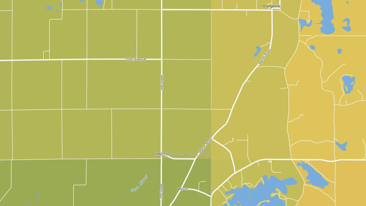 Hooper, MI Map of Burglary Rates