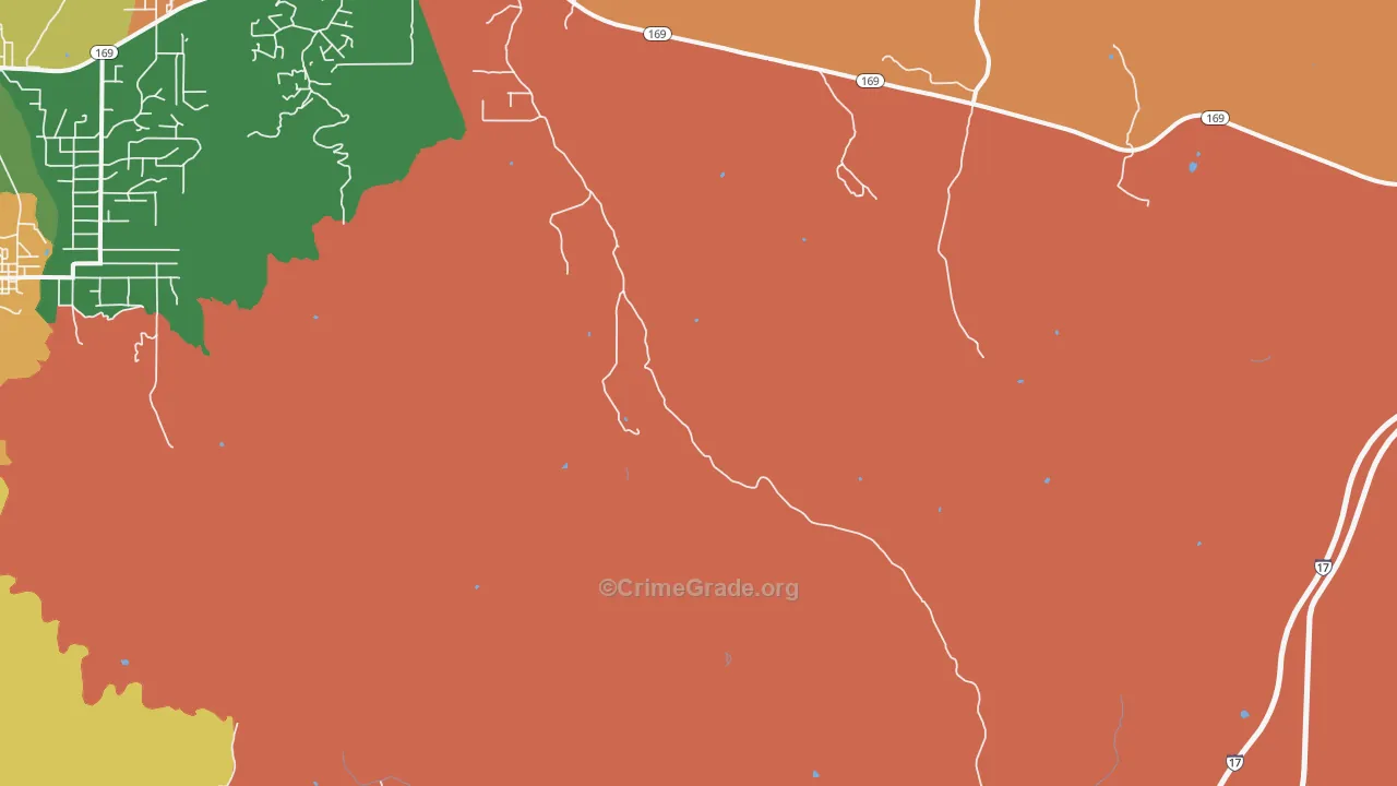 Horse Thief, AZ Map of Burglary Rates