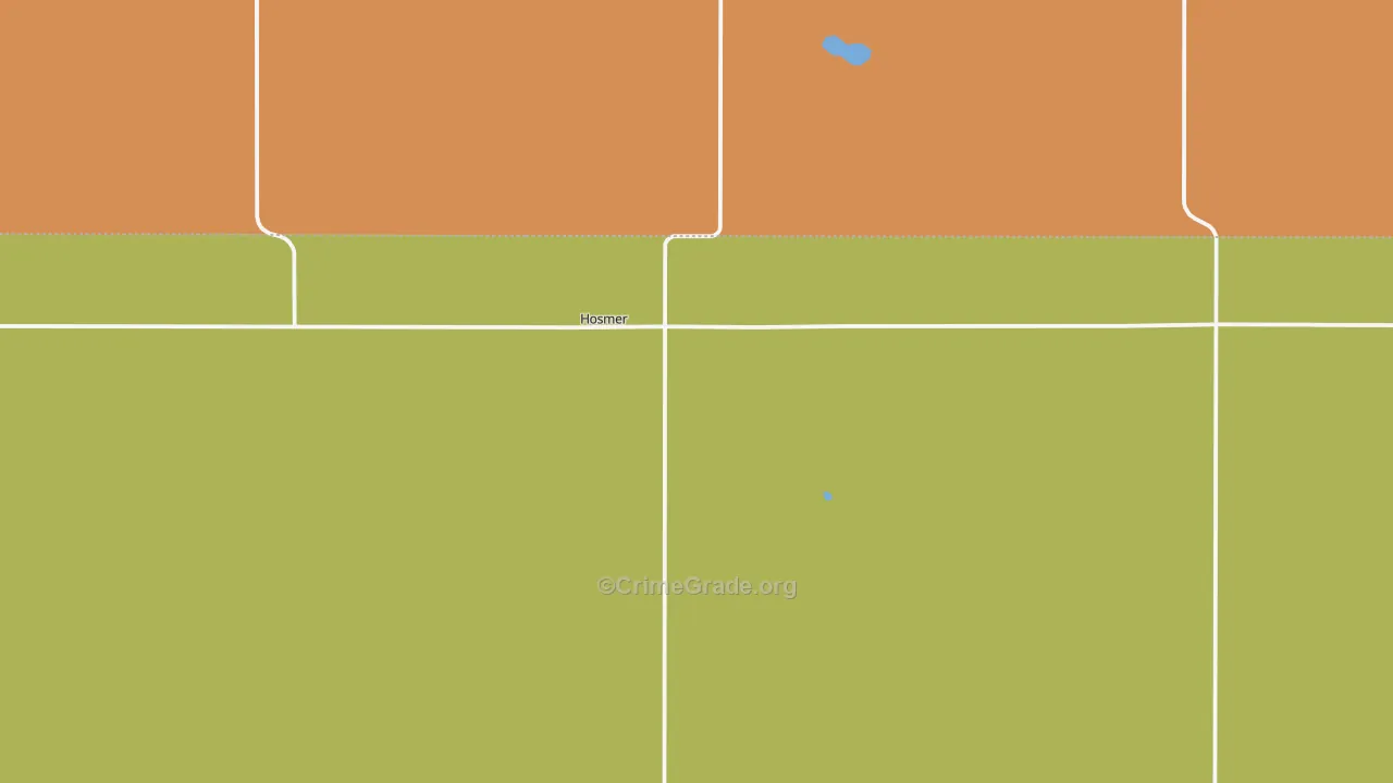 Hosmer, SD Map of Burglary Rates