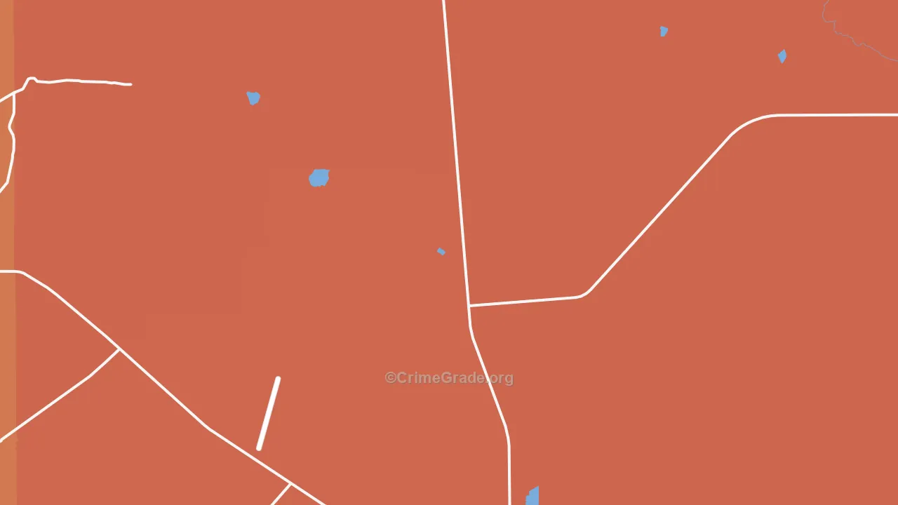 Hospah, NM Map of Burglary Rates