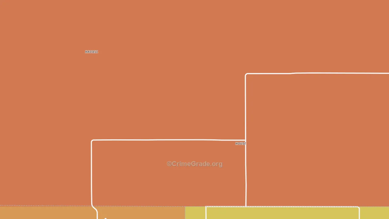 House, NM Map of Burglary Rates