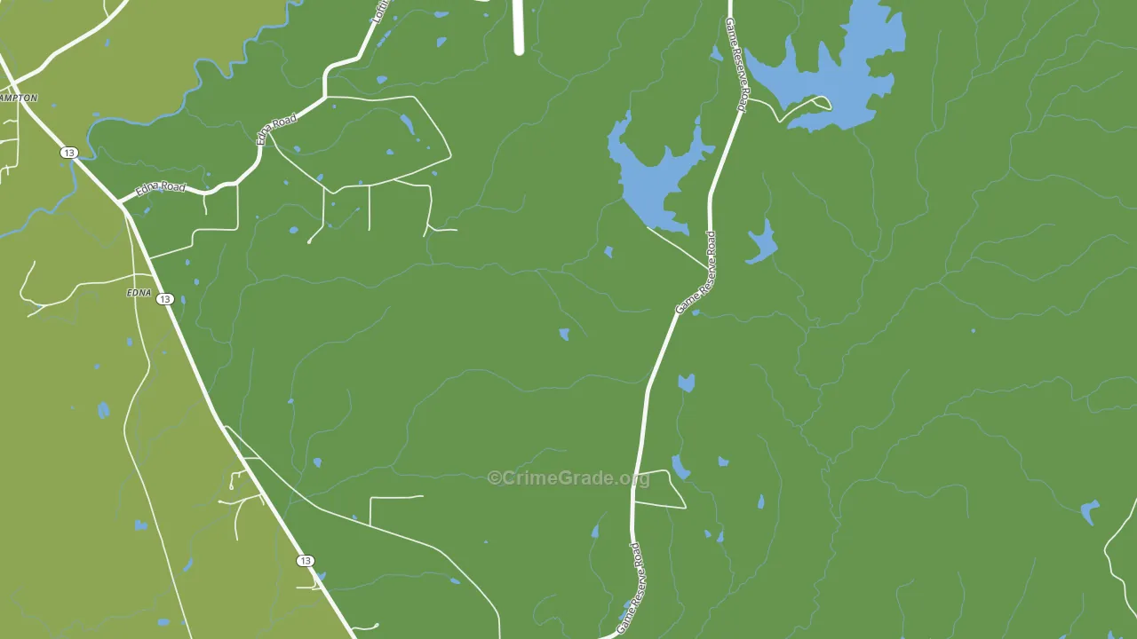 Hub, MS Map of Burglary Rates