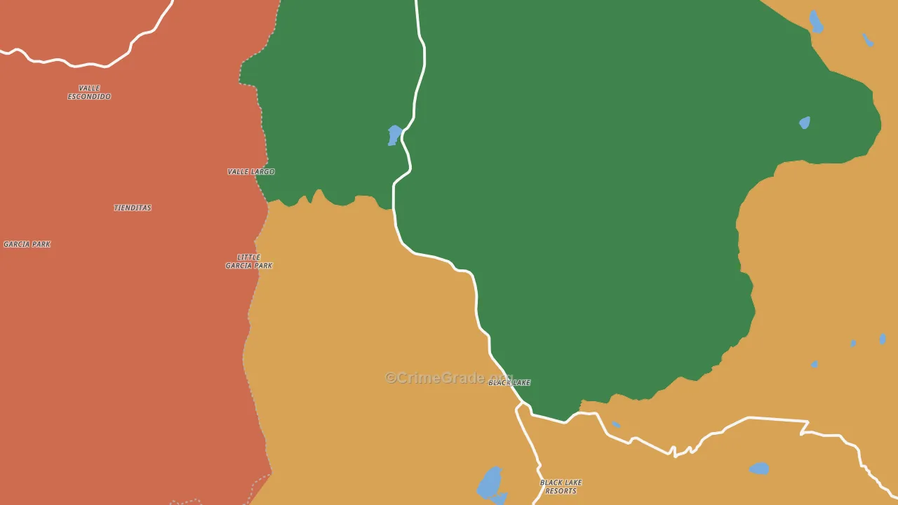 Idlewild, NM Map of Burglary Rates
