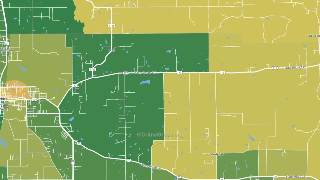 Ikes, LA Map of Burglary Rates