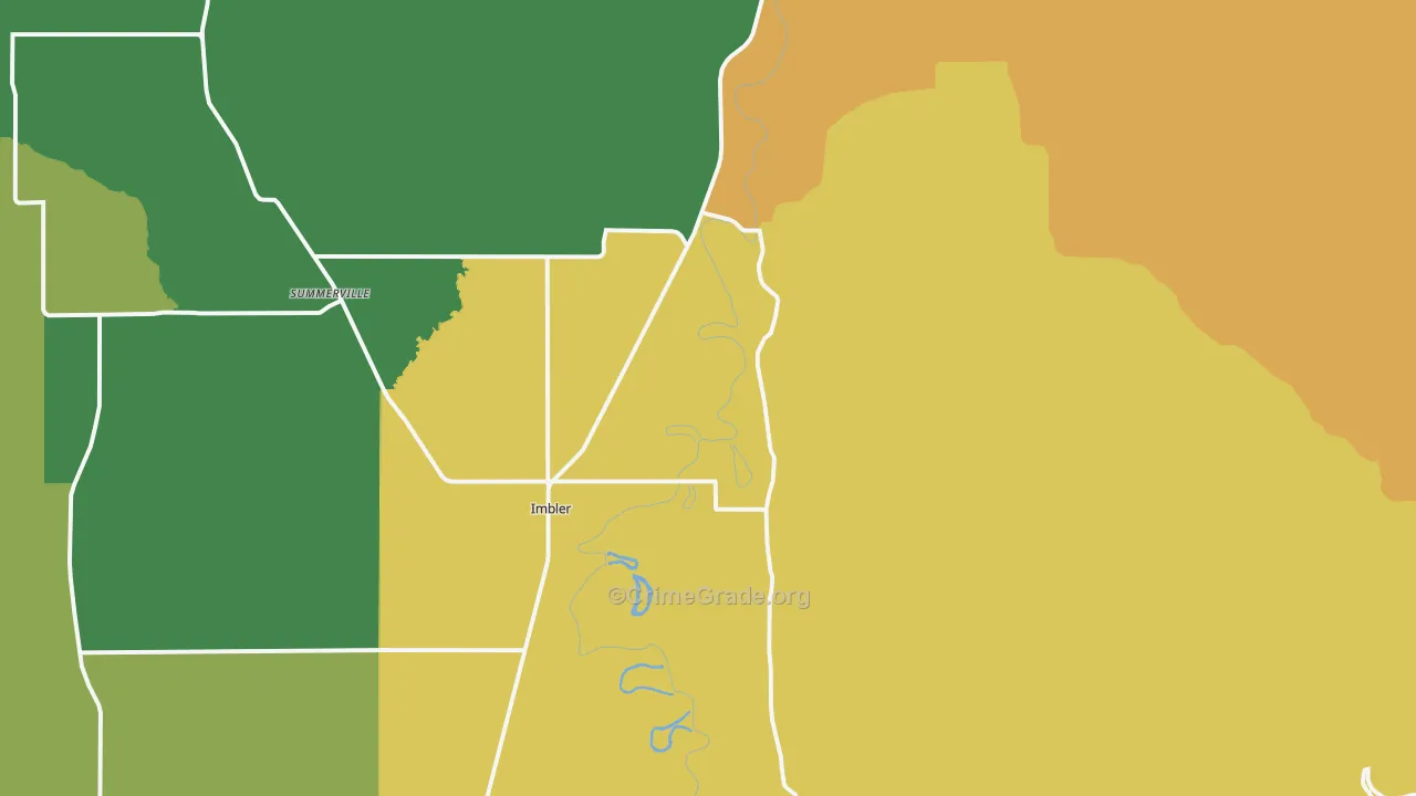 Imbler, OR Map of Burglary Rates