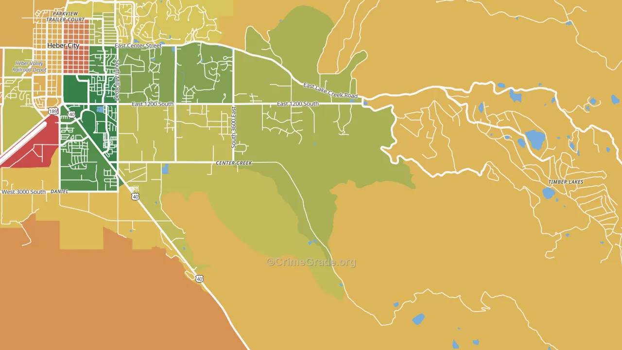 Independence, UT Map of Burglary Rates