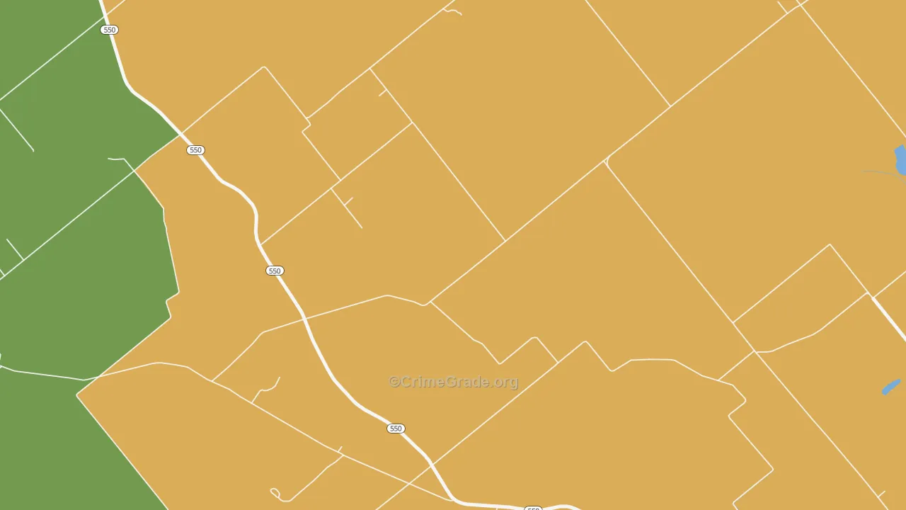 Indian Creek Settlement, IN Map of Burglary Rates