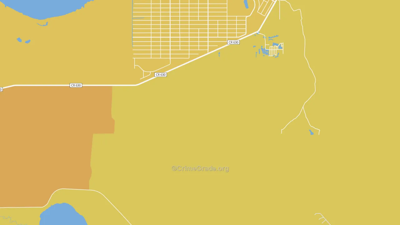 Indian Lake Estates, FL Map of Burglary Rates
