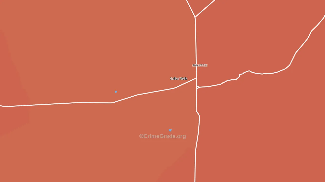 Indian Wells, AZ Map of Burglary Rates