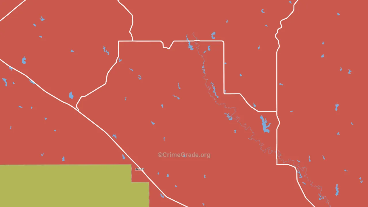Ingomar, MT Map of Burglary Rates