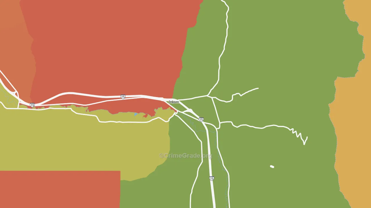 Inkom, ID Map of Burglary Rates