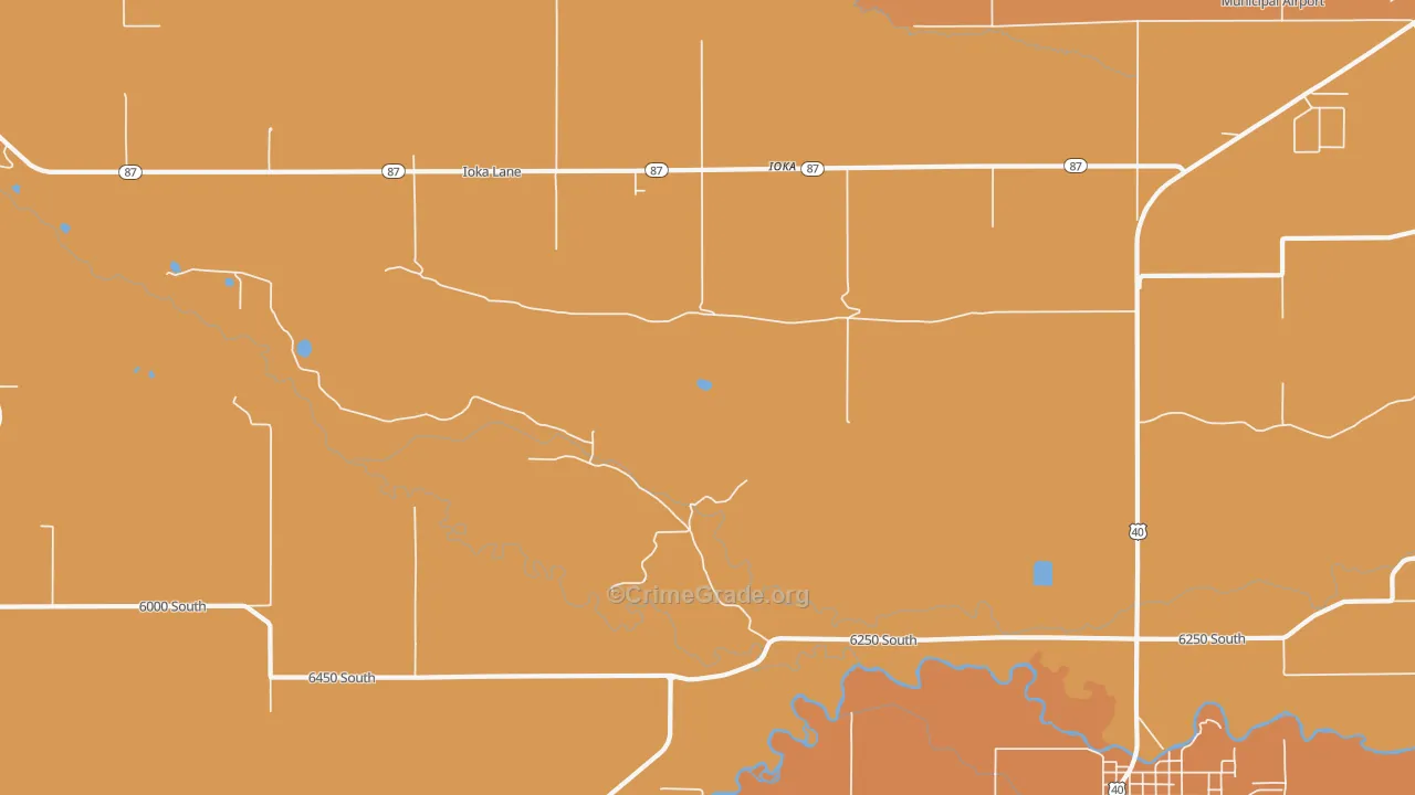 Ioka, UT Map of Burglary Rates