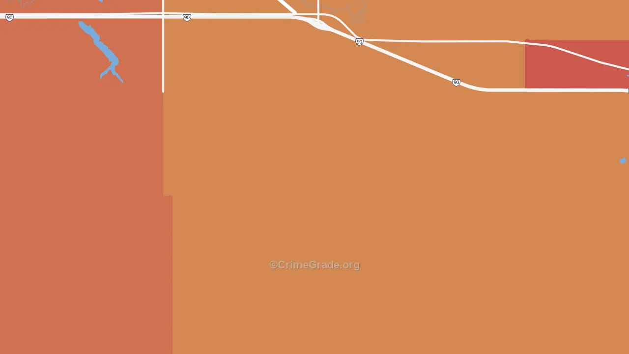 Iona, SD Map of Burglary Rates