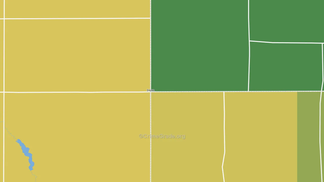 Irene, SD Map of Burglary Rates