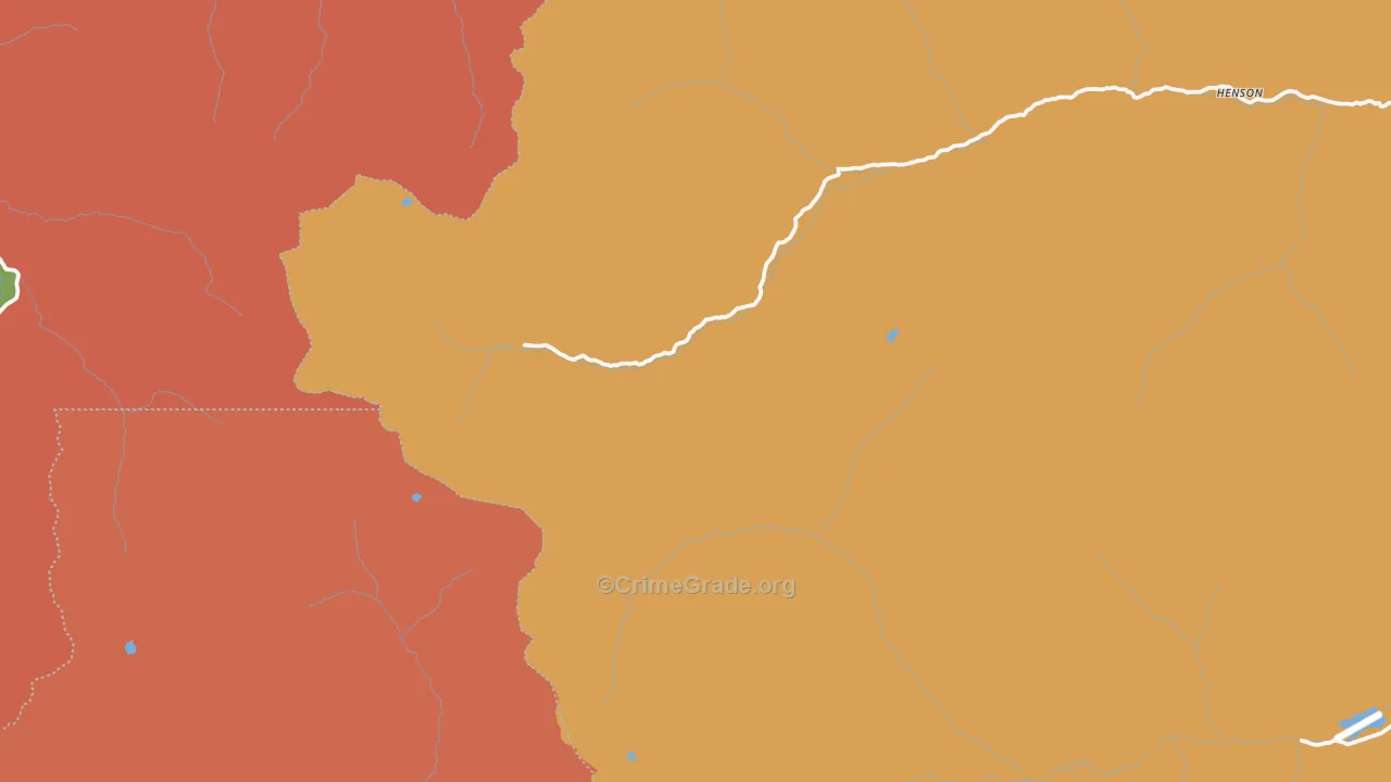 Ironton, CO Map of Burglary Rates