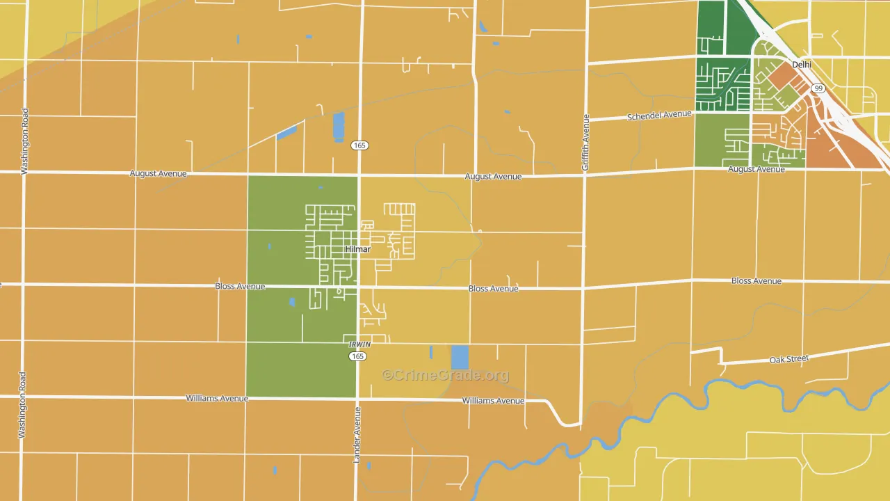 Irwin, CA Map of Burglary Rates