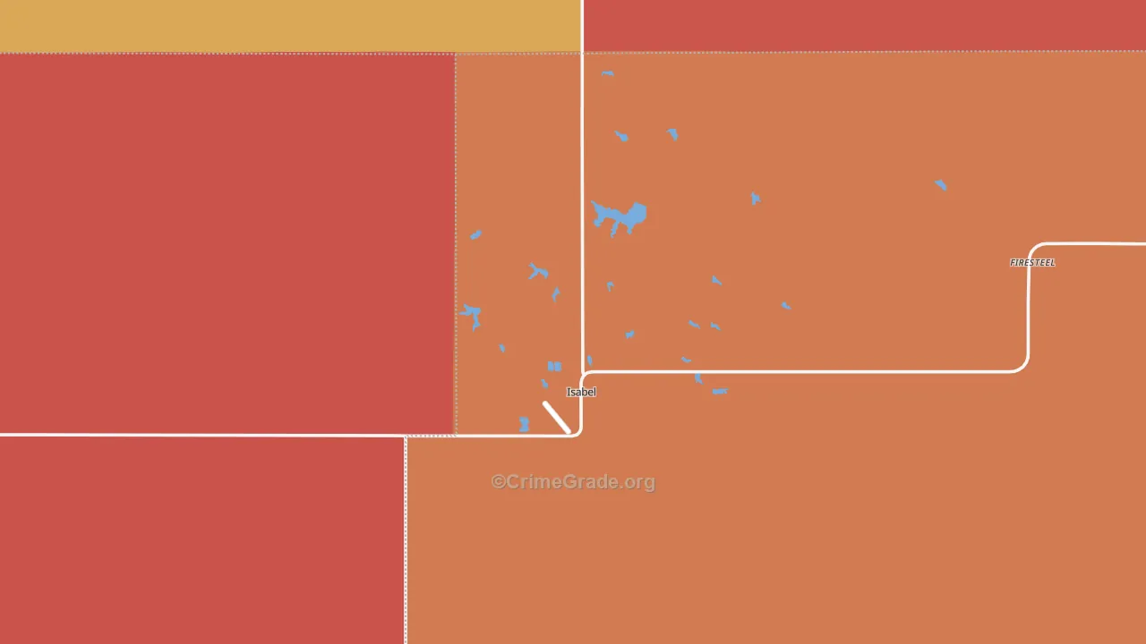 Isabel, SD Map of Burglary Rates