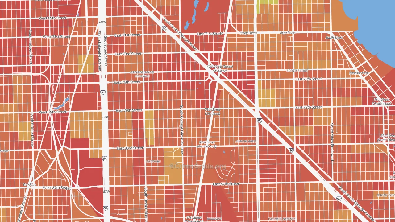Italian Bowery, Chicago, IL Map of Burglary Rates