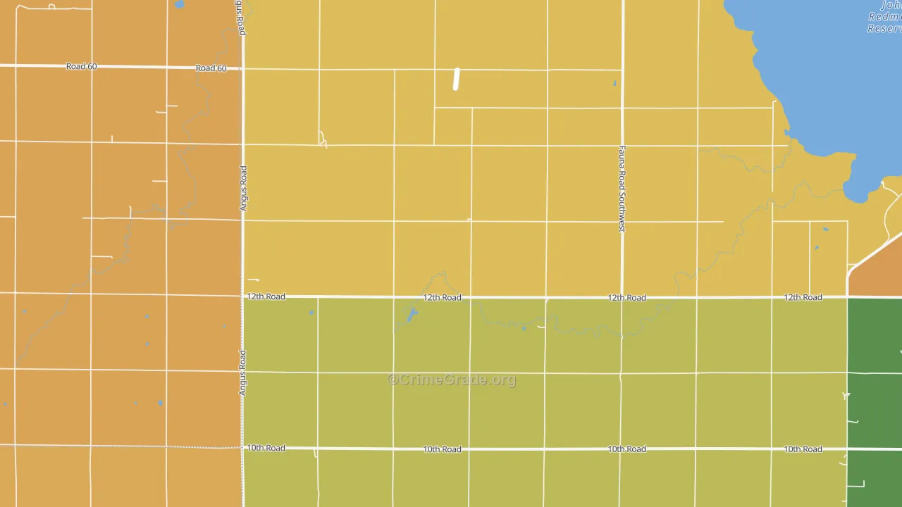 Jacobs Creek Landing, KS Map of Burglary Rates